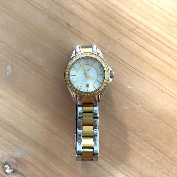 Two tone Fossil Watch-Women - Picture 1 of 2